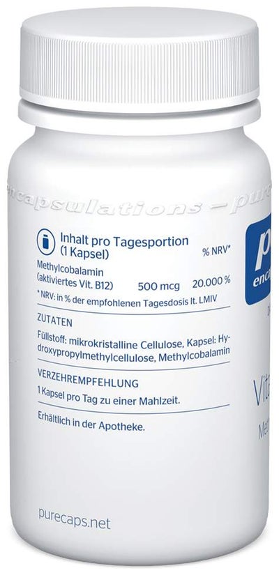 Pure Encapsulations Vitamin B12 Methylcobolamin 90 Kapseln