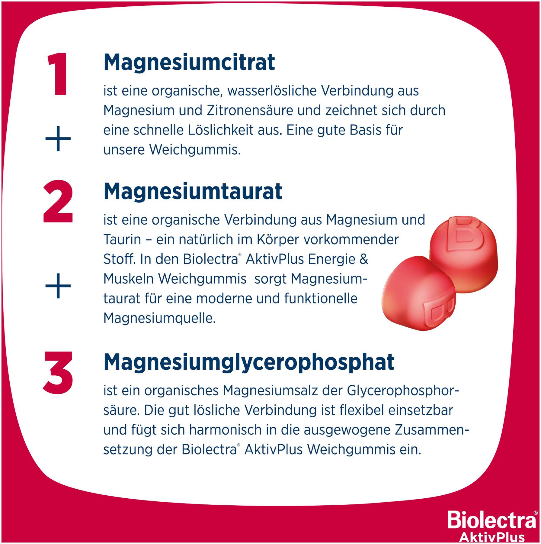 Biolectra AktivPlus Energie & Muskeln Erdbeere 60 Weichgummis