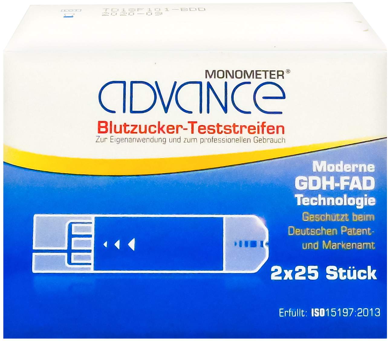 Advance Monometer Blutzucker Teststreifen Gdh