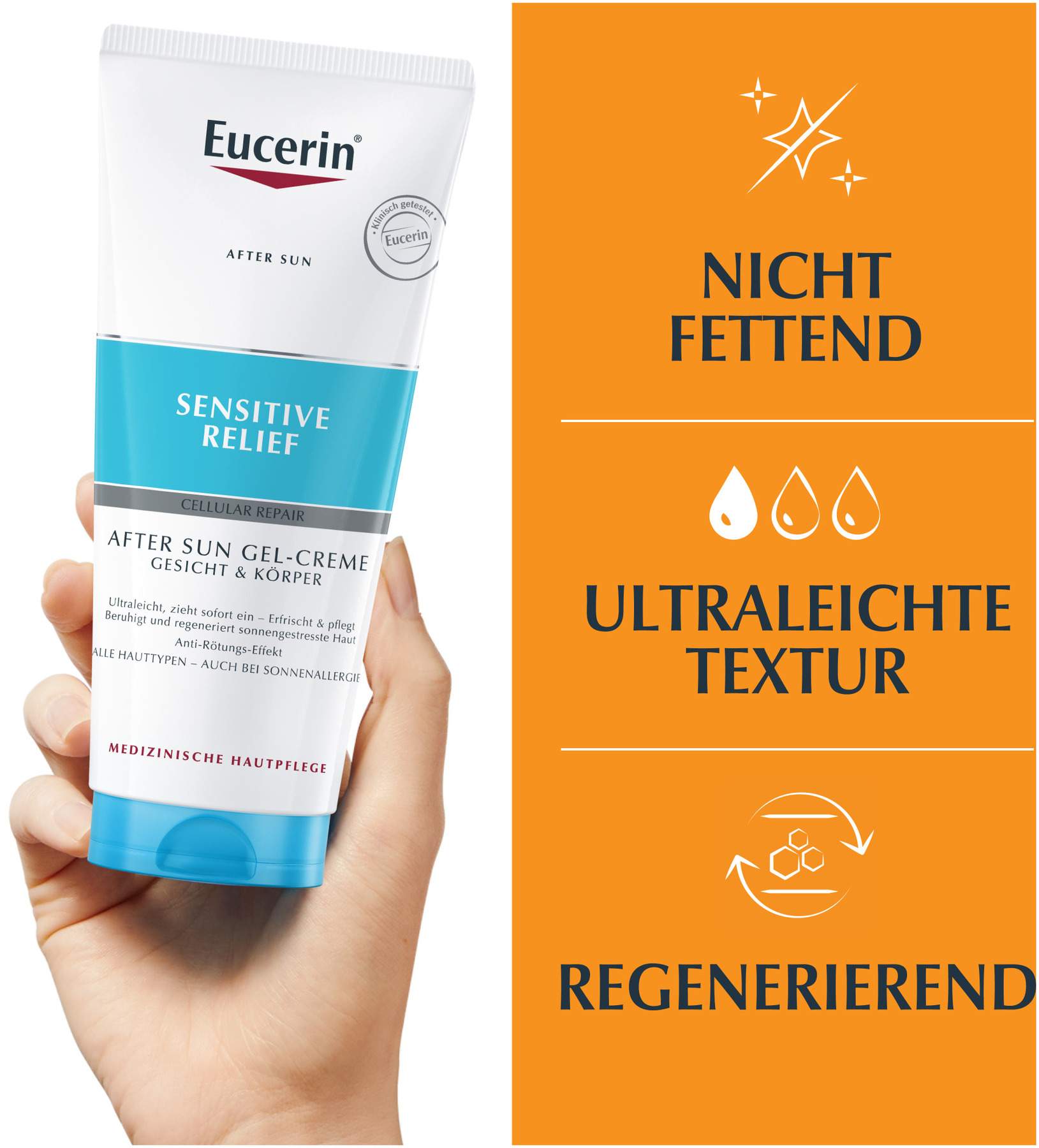 Eucerin Sun Sensitive Relief After Sun 200 ml Gel - Creme