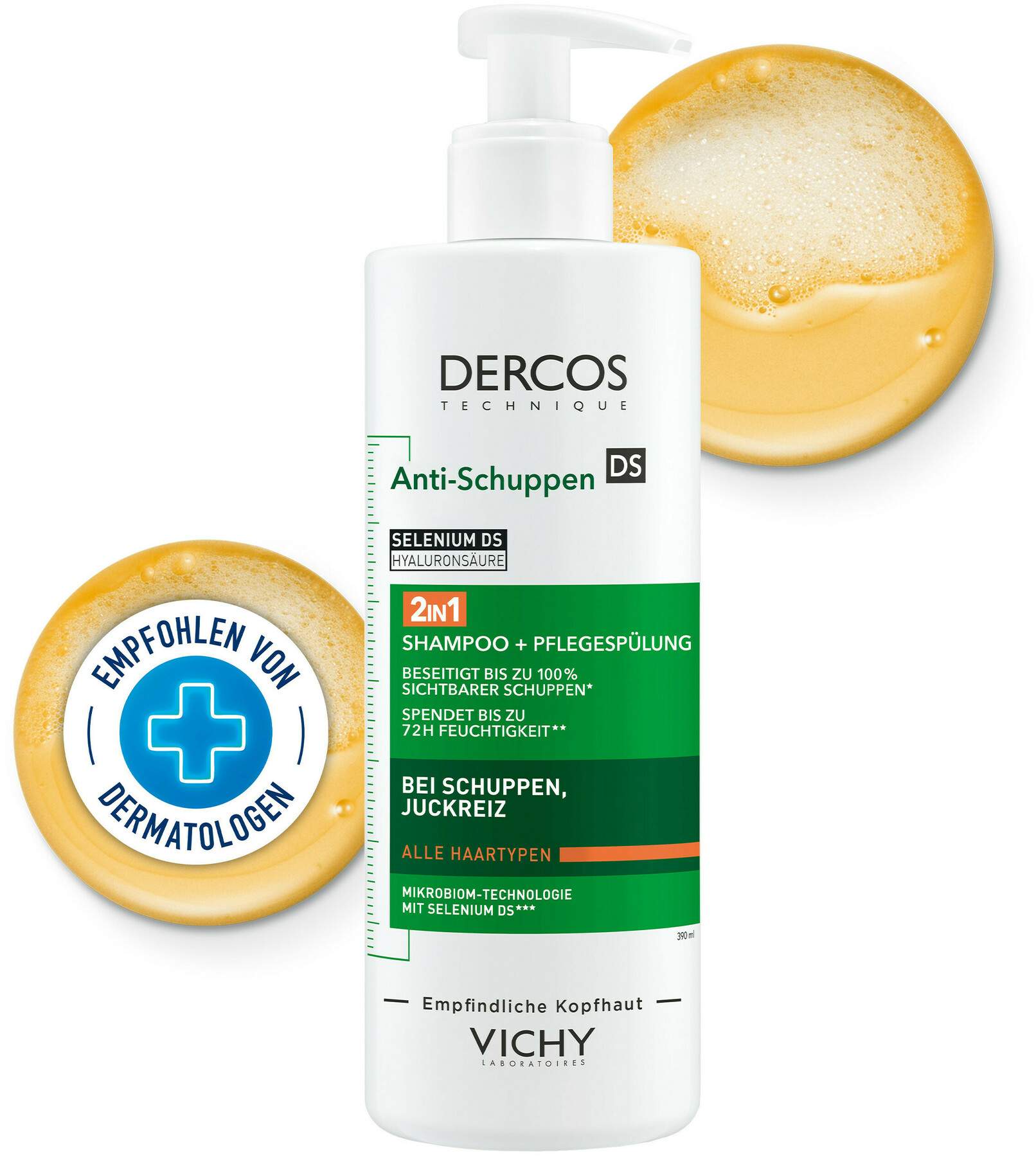 Vichy Dercos Anti-Schuppen 2in1 Shampoo + Conditioner 390 ml