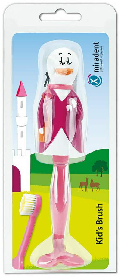 Miradent Kid s Brush Kinderzahnbürste Ente Rosa 1 Stück