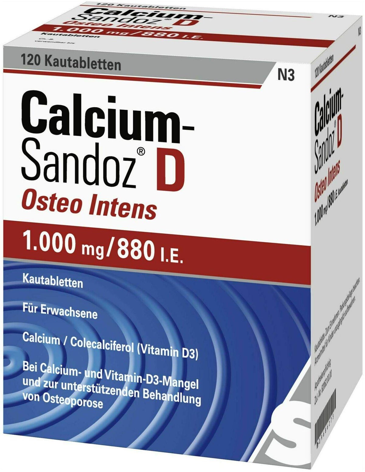Calcium Sandoz D Osteo Intens 120 Kautabletten