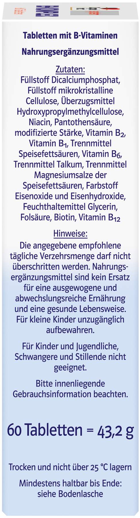 Doppelherz system B-Komplex 60 Tabletten