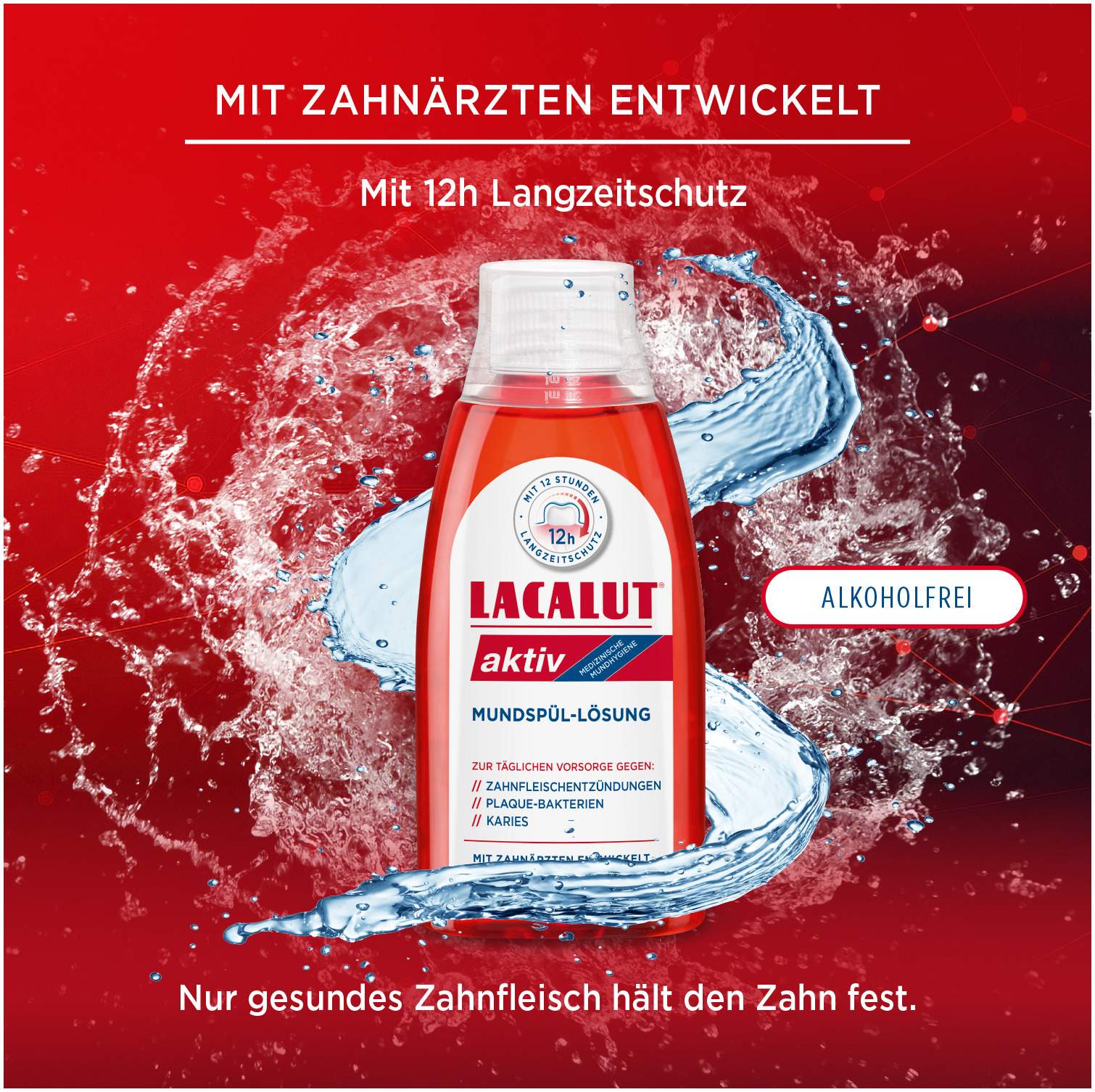 Lacalut Aktiv Mundspüllösung 300 ml Lösung