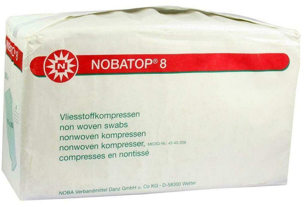 Nobatop 8 Kompressen 10x20cm Unsteril