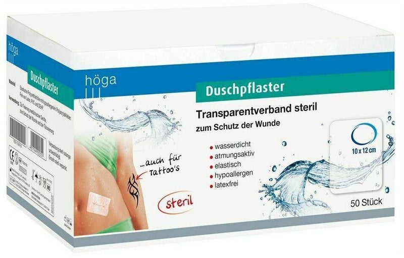 Duschpflaster 10 X 12 cm Transparentverbände Steril