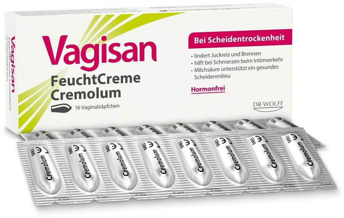 Vagisan Feuchtcreme Cremolum 16 Vaginalzäpfchen