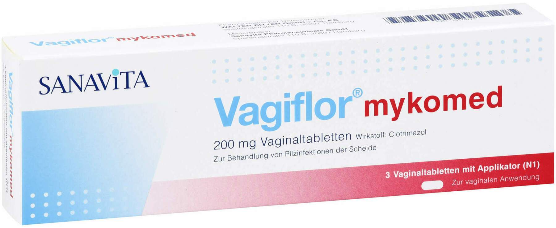 Vagiflor Mykomed 200 mg 3 Vaginaltabletten