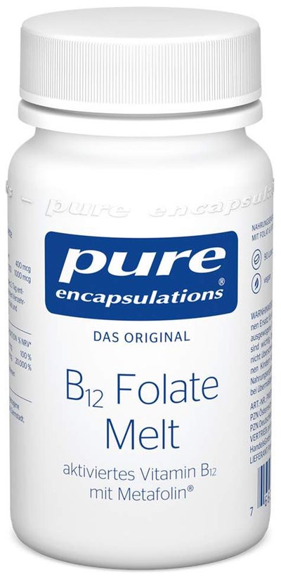 Pure Encapsulations B12 Folate Melt 90 Lutschtabletten