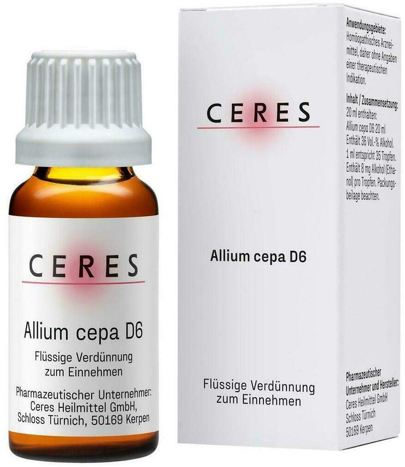 Ceres Allium Cepa D 6 Dilution 20 ml