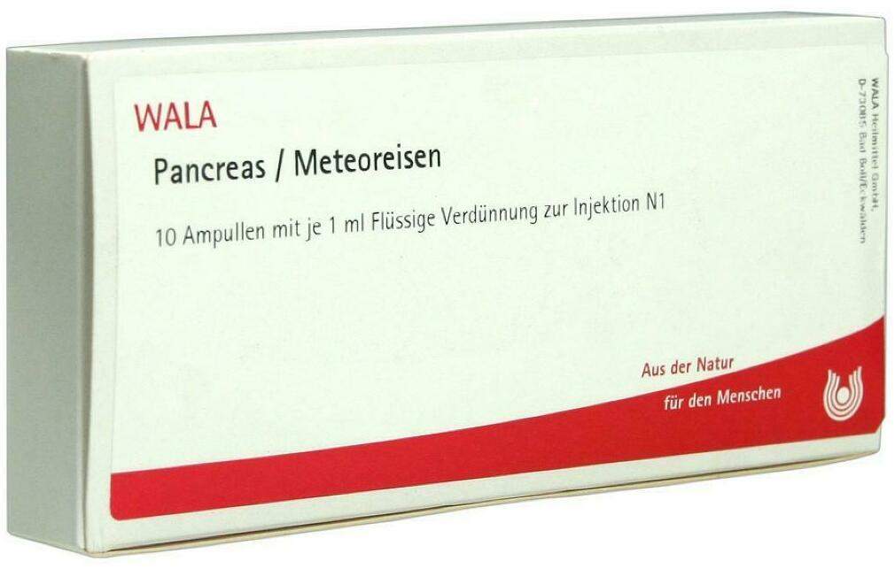 Wala Pancreas Meteoreisen 10 X 1 ml Ampullen