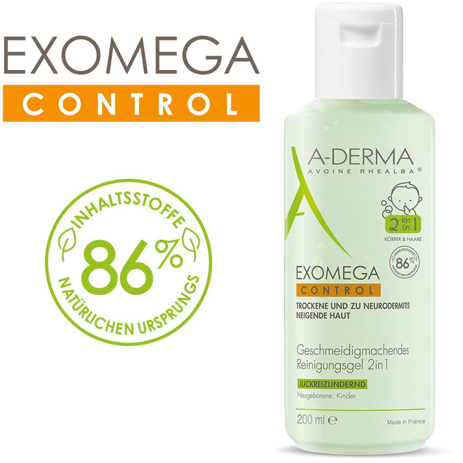 A-Derma Exomega Control Reinigungsgel 2in1 200 ml