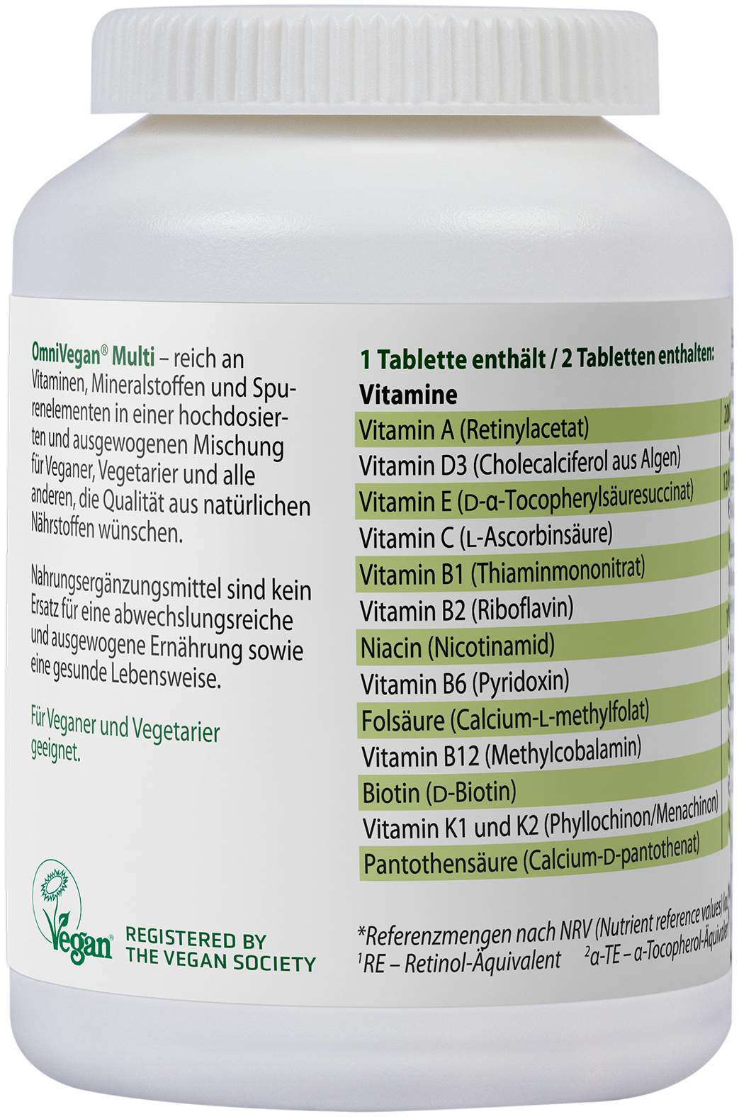 Omnivegan Multi Zertifiziert Vegan Tabletten  90 Stück