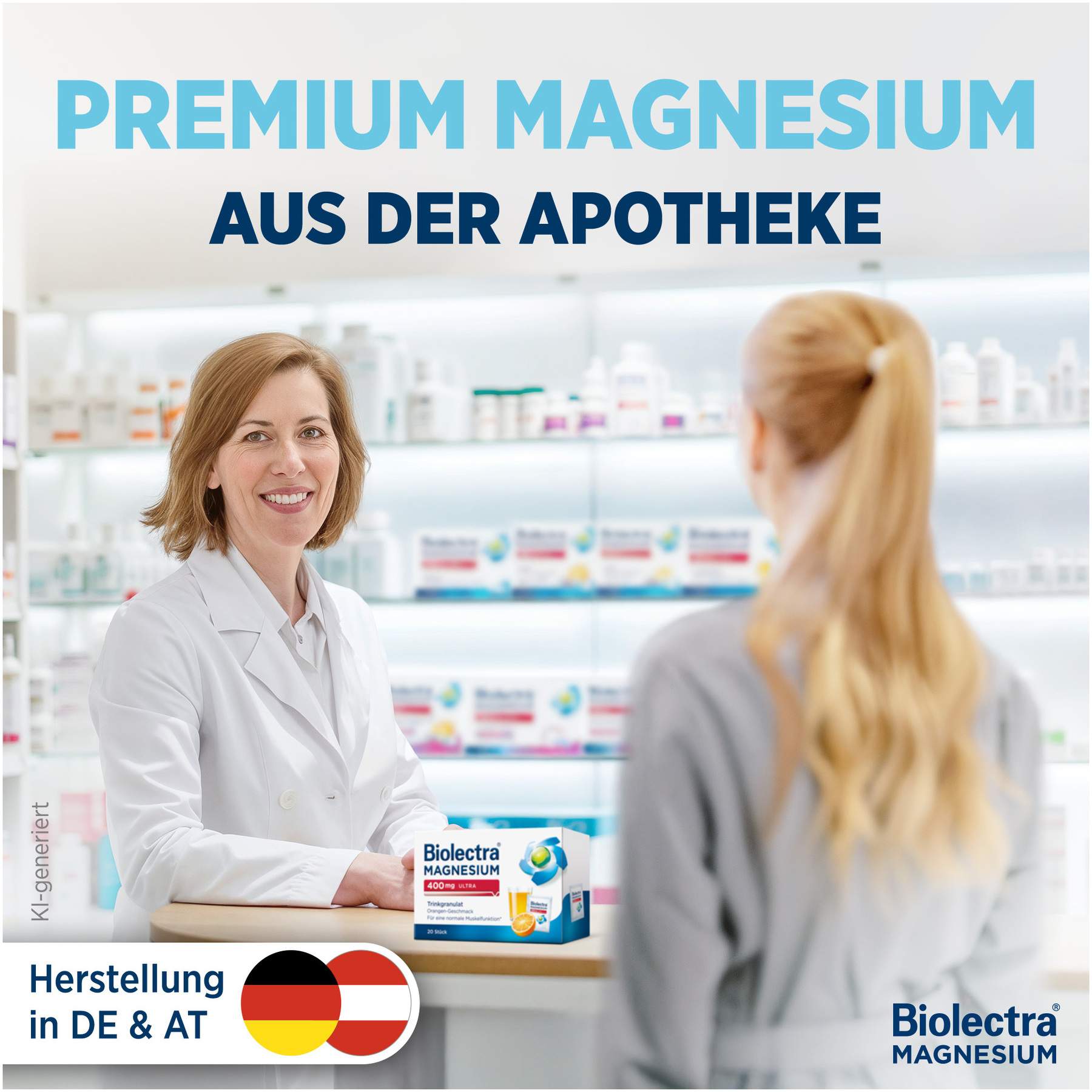 Biolectra Magnesium 400 mg ultra Trinkgranulat Orangengeschmack 40 Stück