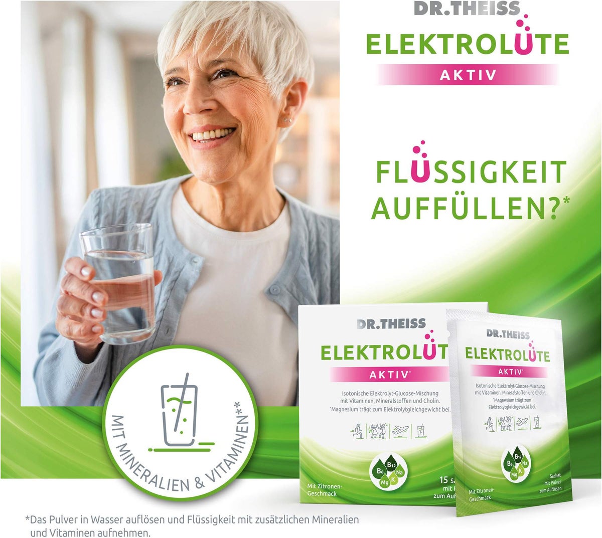 Dr. Theiss Elektrolüte aktiv Pulver 15 Beutel