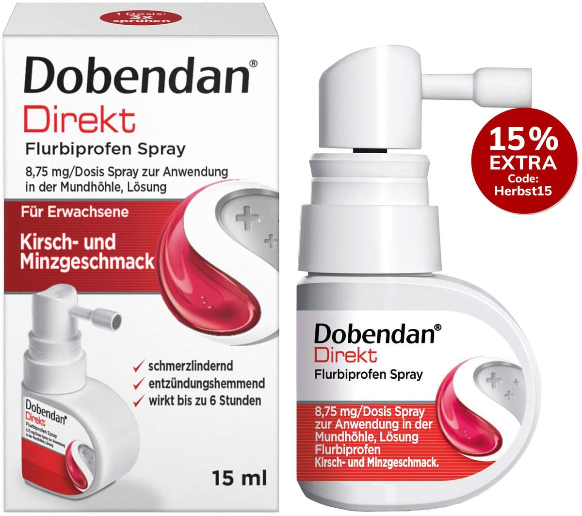 Dobendan Direkt Flurbiprofen 15 ml Halsspray