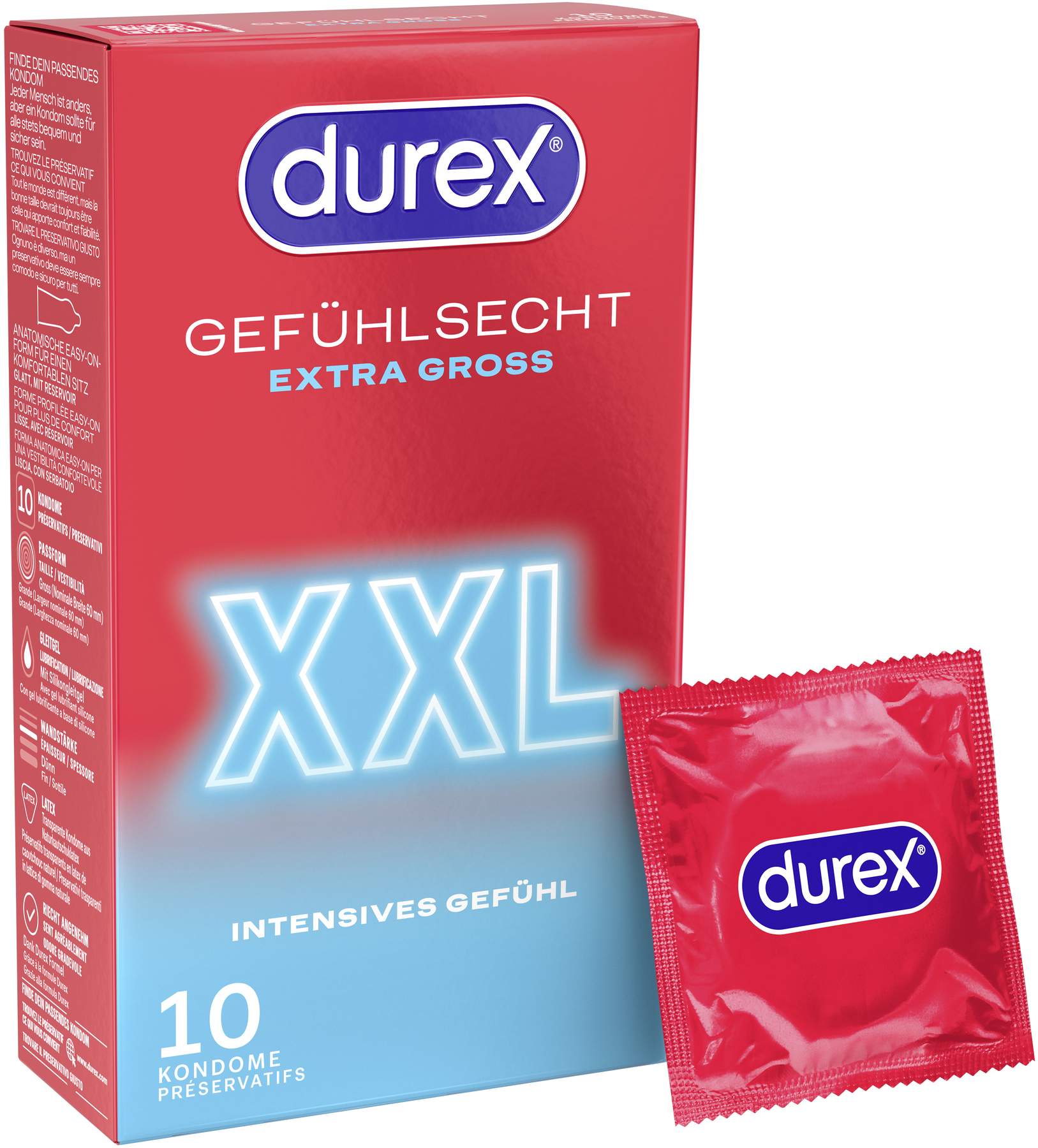 Durex Gefühlsecht XXL 10 Kondome