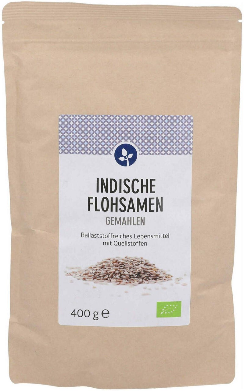 Indische Flohsamen Gemahlen Bio 400 G