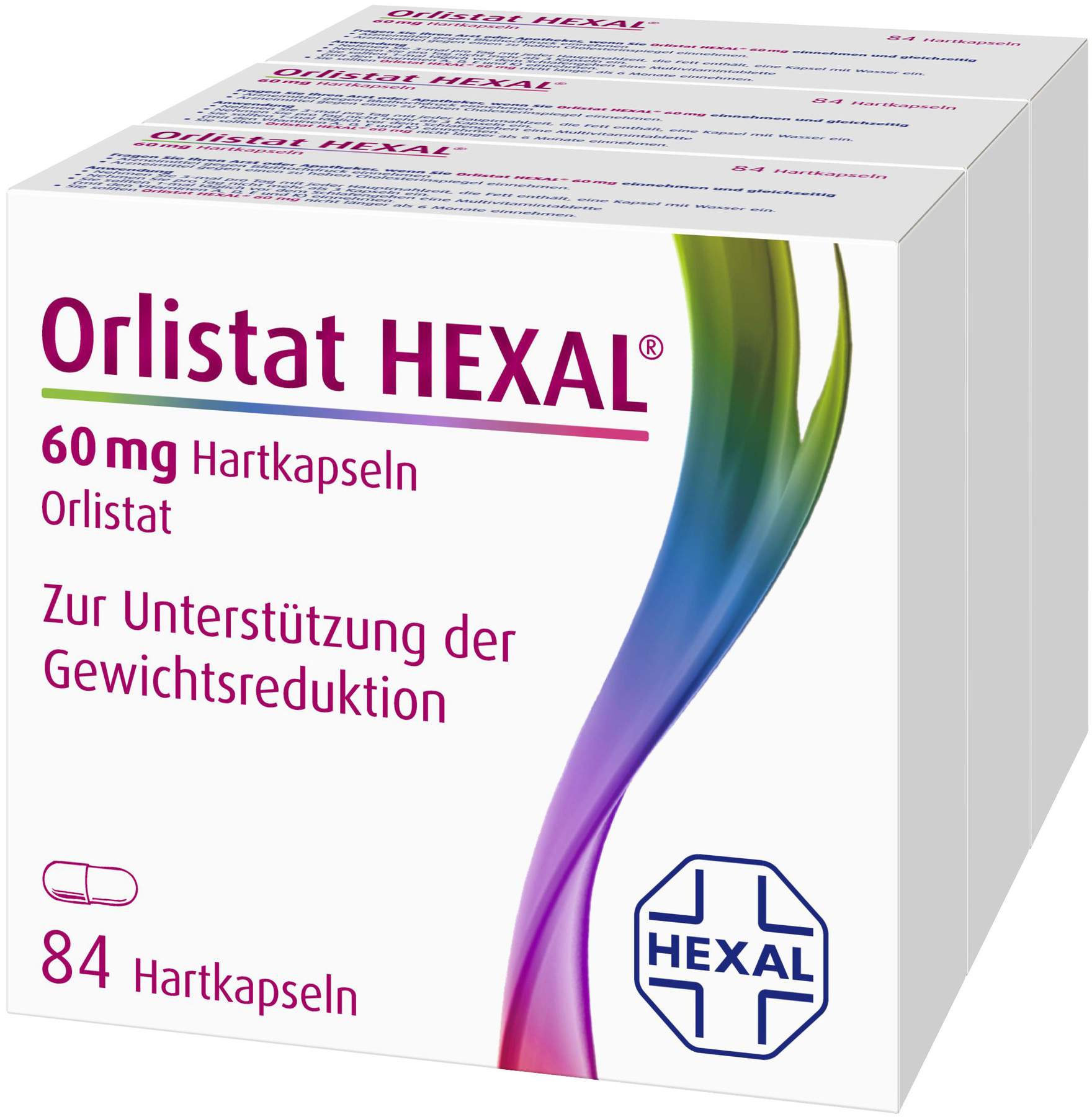 Orlistat Hexal 60 mg 3 x 84 Hartkapseln