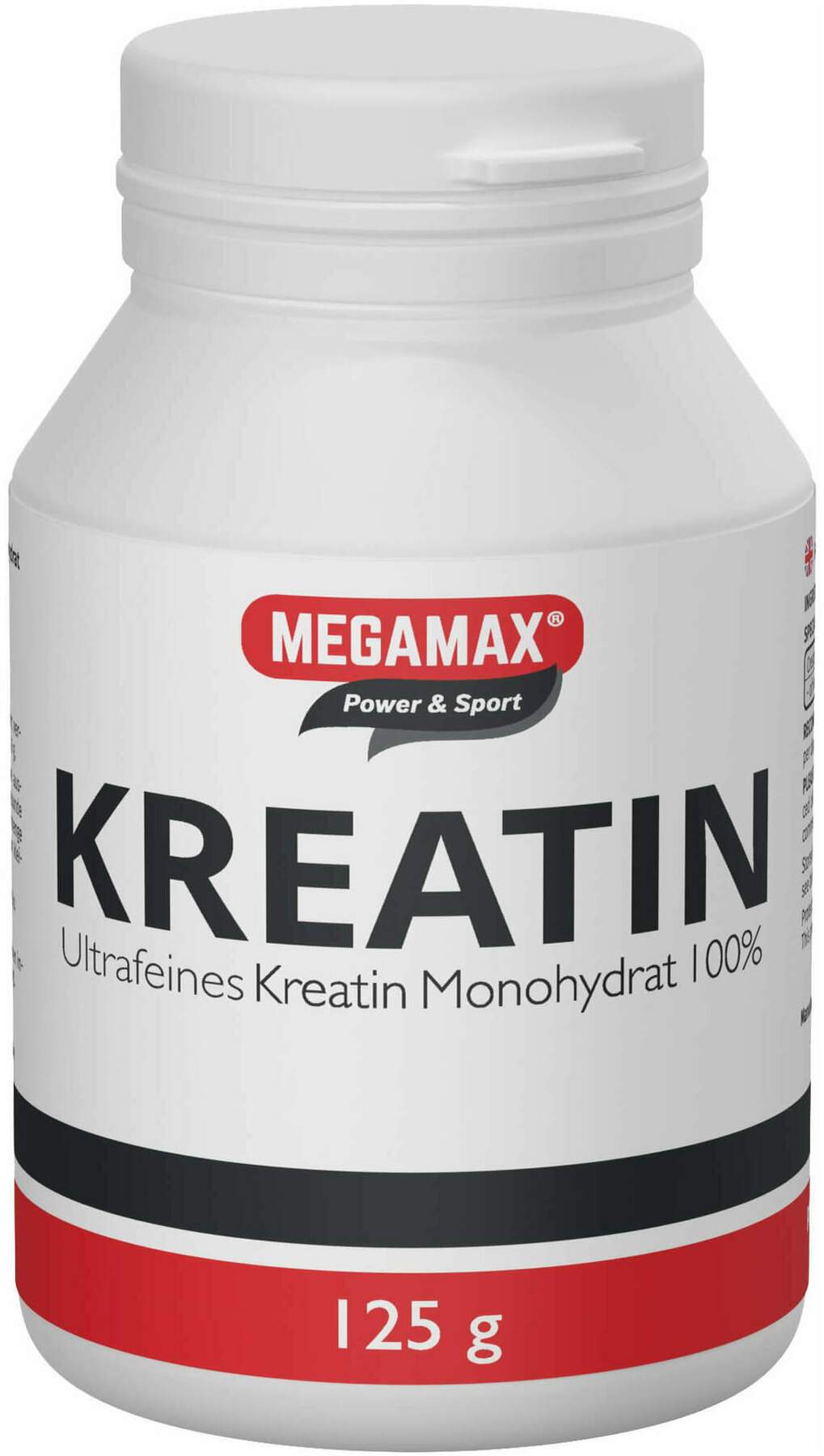 Kreatin Monohydrat 100% Megamax Pulver  125g
