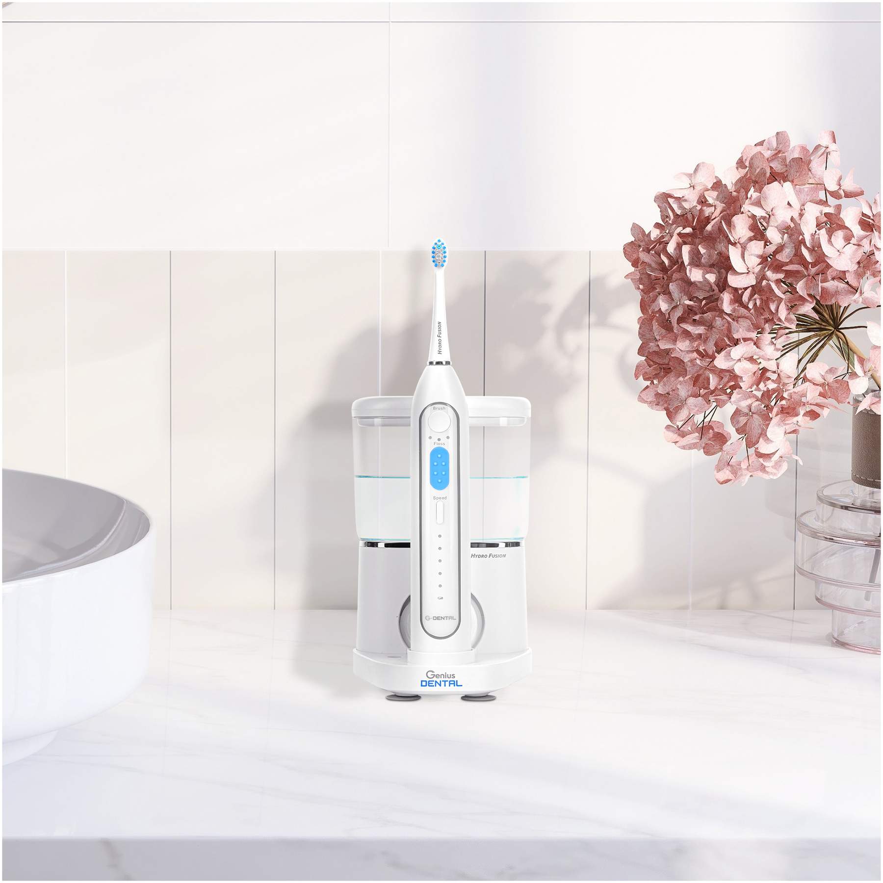 Genius Elektrische Zahnbürste mit integrierter Munddusche