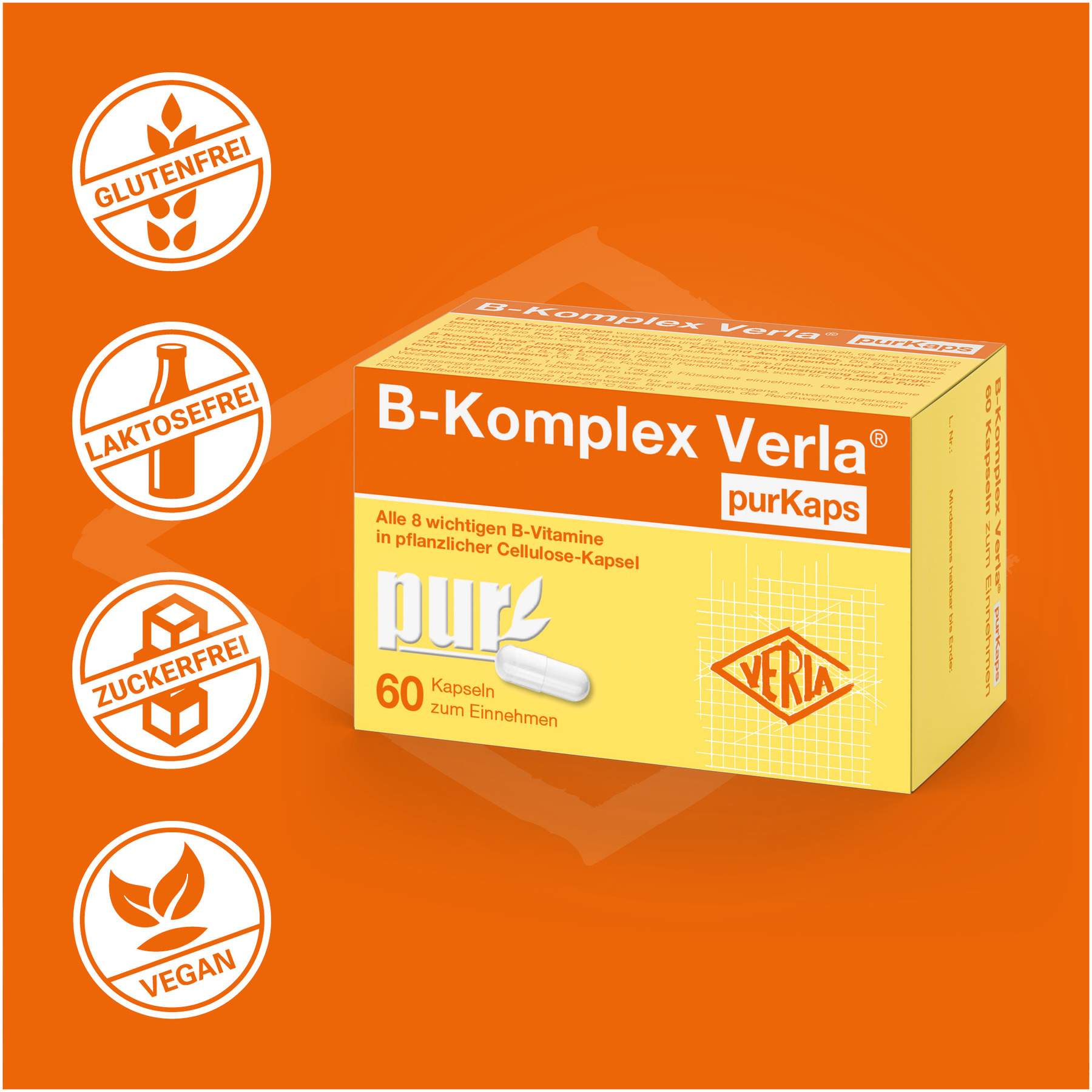 B-Komplex Verla  Purkaps 60 Kapseln