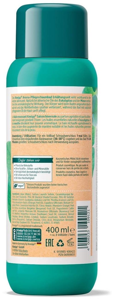 Kneipp Aroma Pflegeschaumbad Erkältungszeit 400 ml Bad