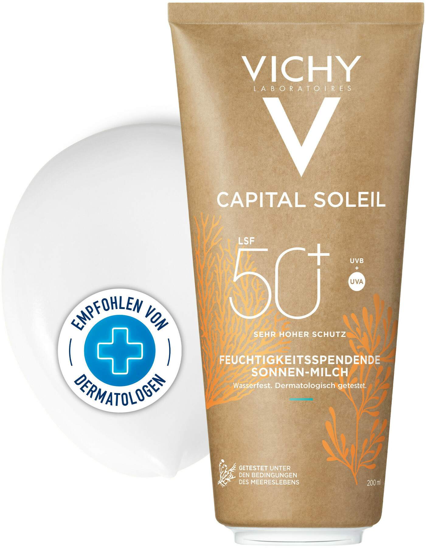 Vichy Capital Soleil feuchtigkeitsspendende Sonnen-Milch LSF 50+ 200 ml