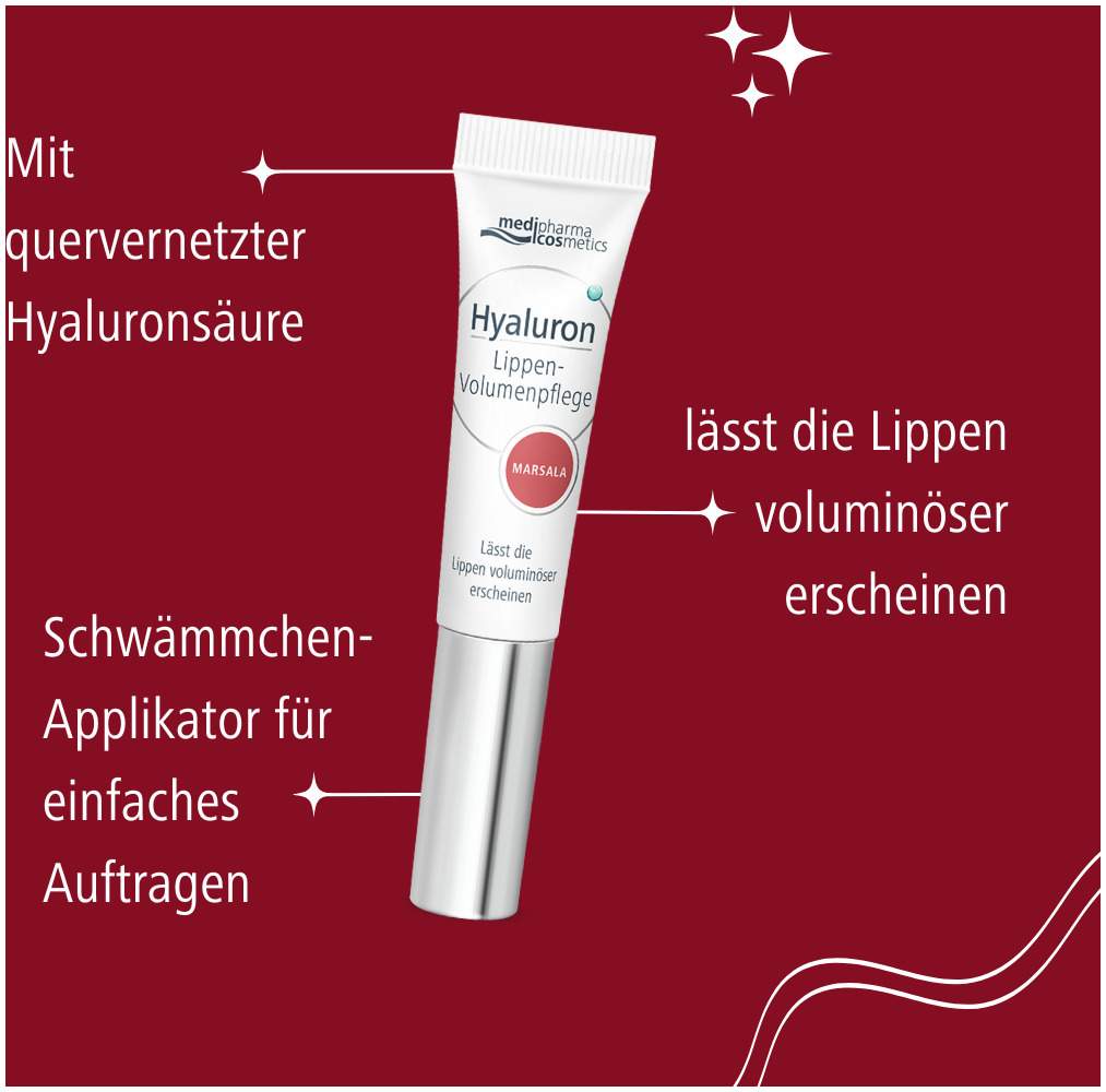 medipharma cosmetics Hyaluron Lippen-Volumenpflege Marsala 7 ml Balsam