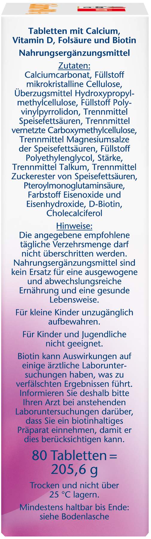 Doppelherz Aktiv Calcium 900 + D3 80 Tabletten