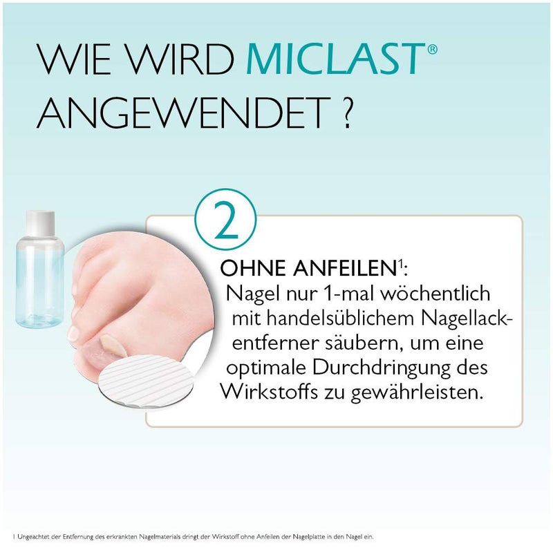 Miclast 80 mg pro g wirkstoffhaltiger Nagellack 3 ml