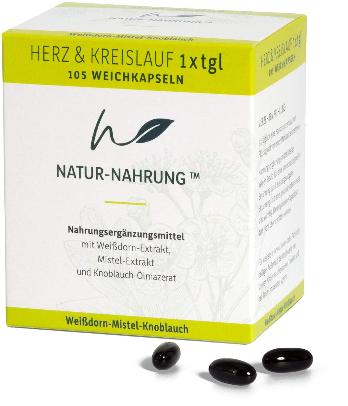 Natur-Nahrung Herz & Kreislauf 1x Tgl.Weichkapseln