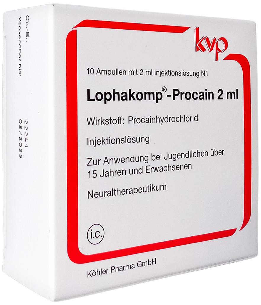 Lophakomp Procain 10 X 2 ml Injektionslösung