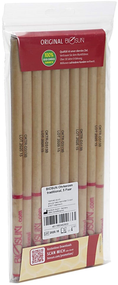 Biosun Ohrkerze Traditional 10 Stück