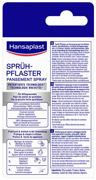 Hansaplast Zweite Haut Schutz Sprühpflaster 40 ml