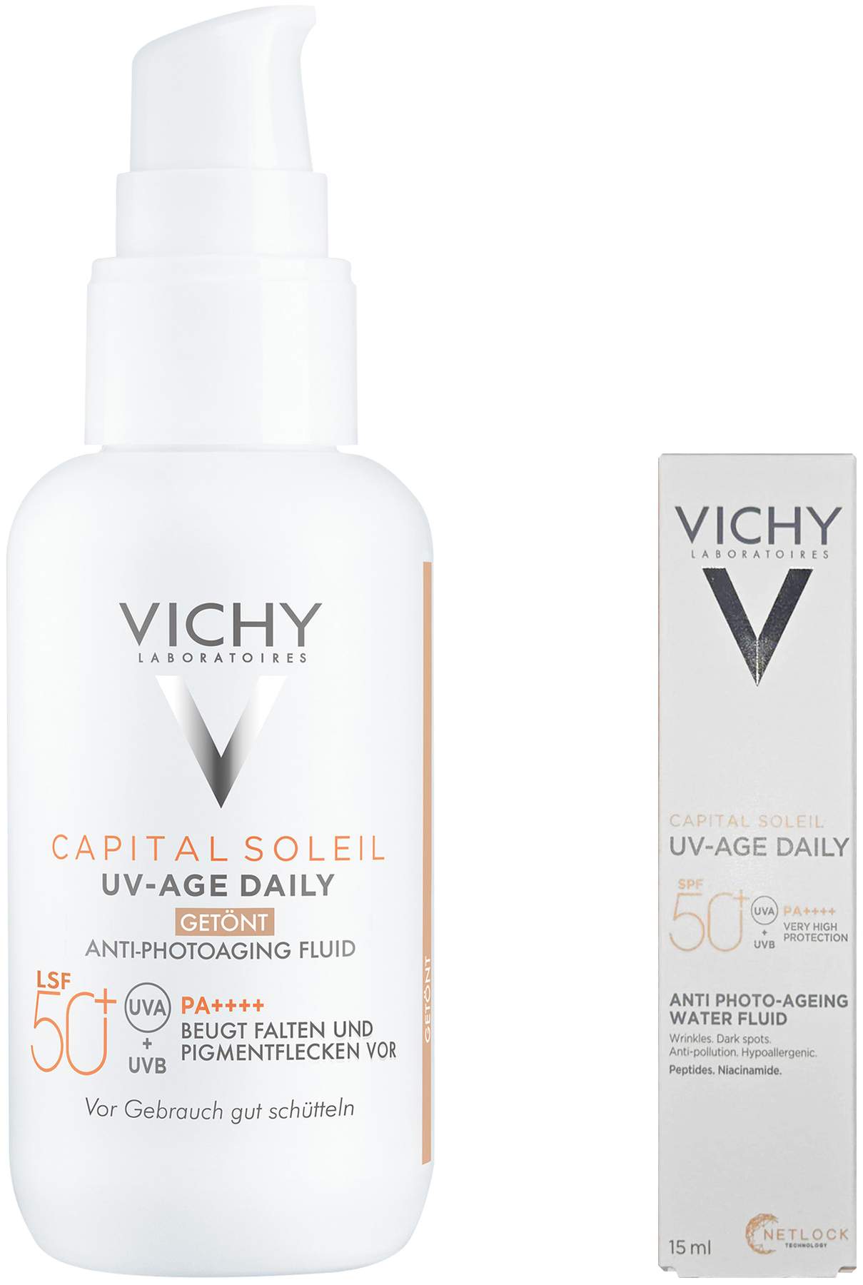 Vichy Capital Soleil UV-Age getönt LSF 50+ 40 ml + gratis Vichy Capital Soleil UV-Age Daily LSF 50+ 15 ml
