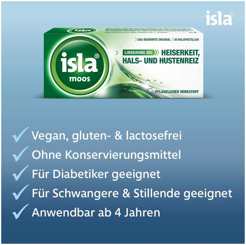 isla moos 60 Pastillen