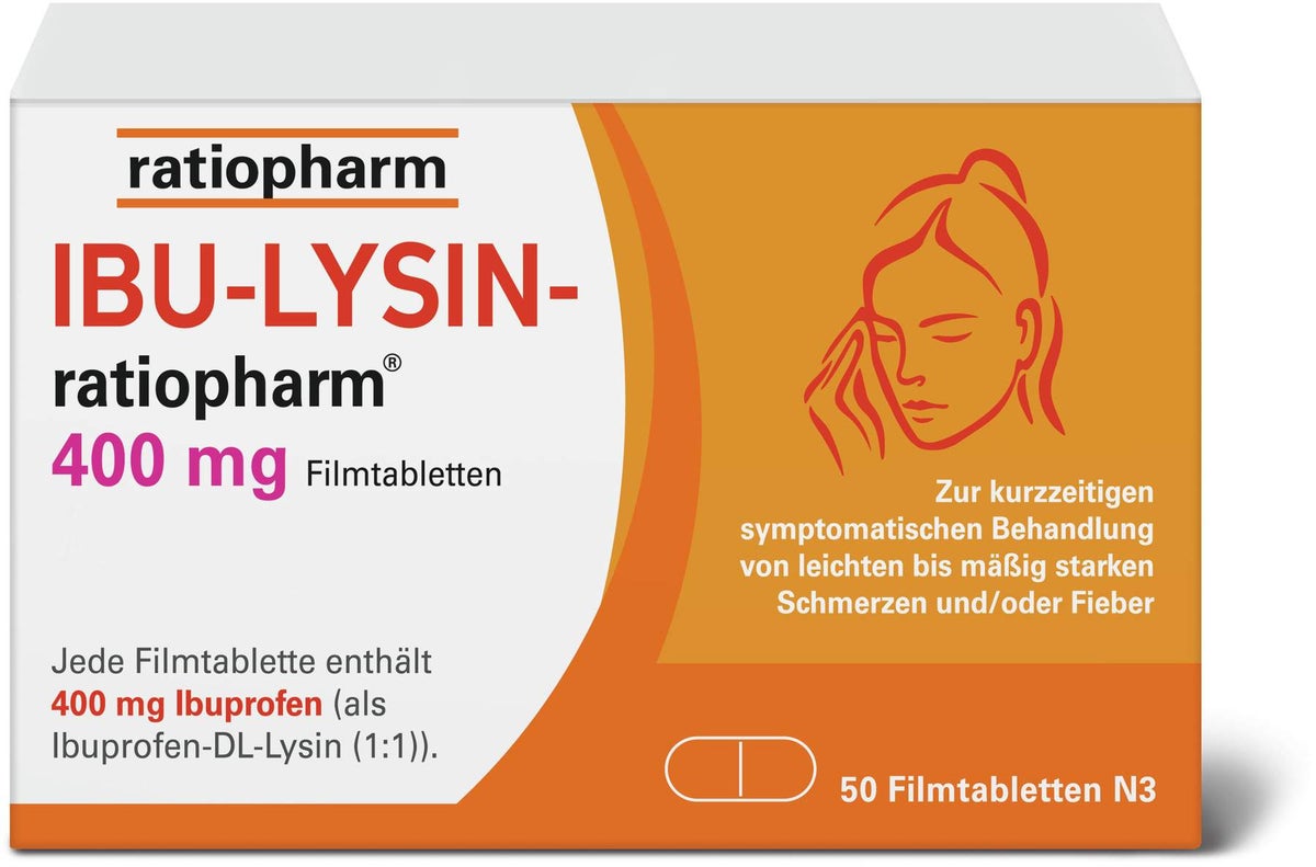Ibu Lysin ratiopharm 400 mg 50 Filmtabletten