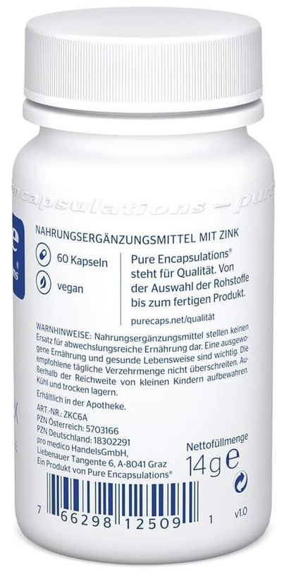 Pure Encapsulations Zink Complex 60 Kapseln