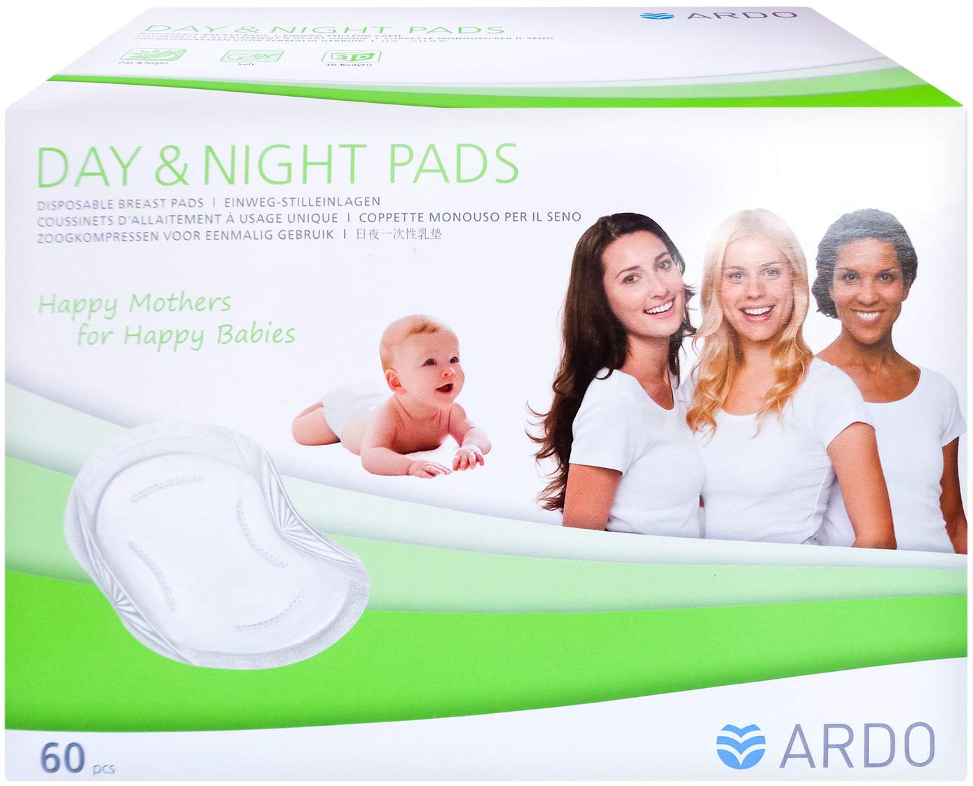 Ardo Day & Night Pads Einweg-Stilleinlag 60 Stück