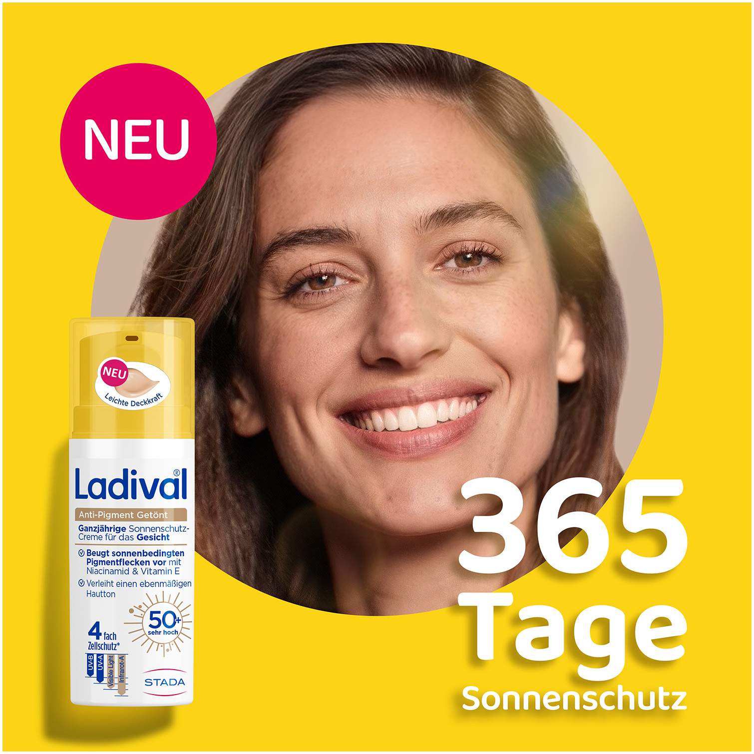 Ladival Anti-Pigment Sonnenschutz- Creme getönt LSF 50+ 50 ml
