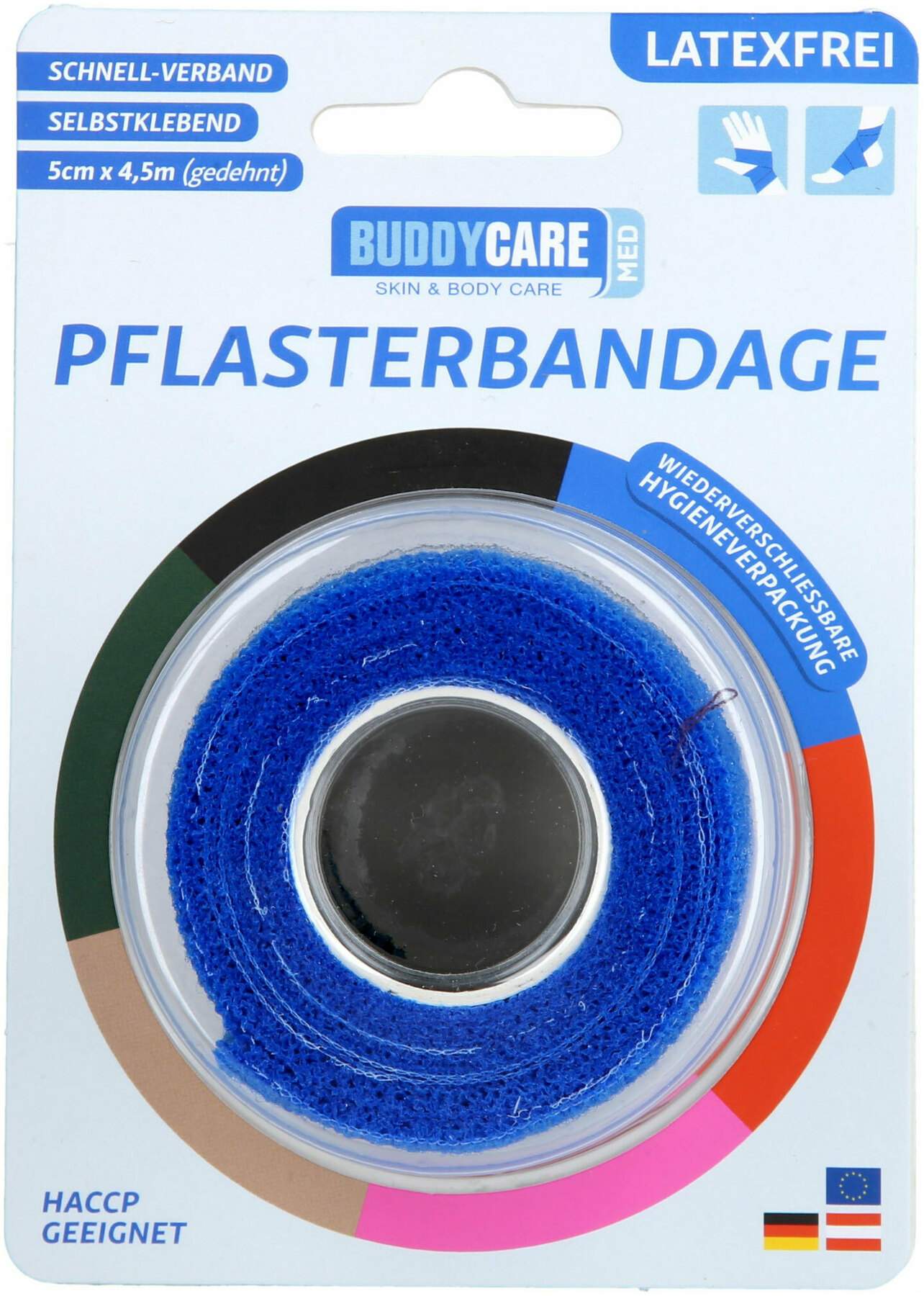 Pflasterbandage Latexfrei Buddycare Med Blau