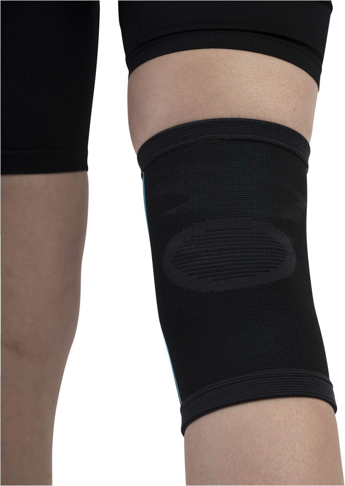 Kniestütze, elastisch, schwarz Größe L-XL