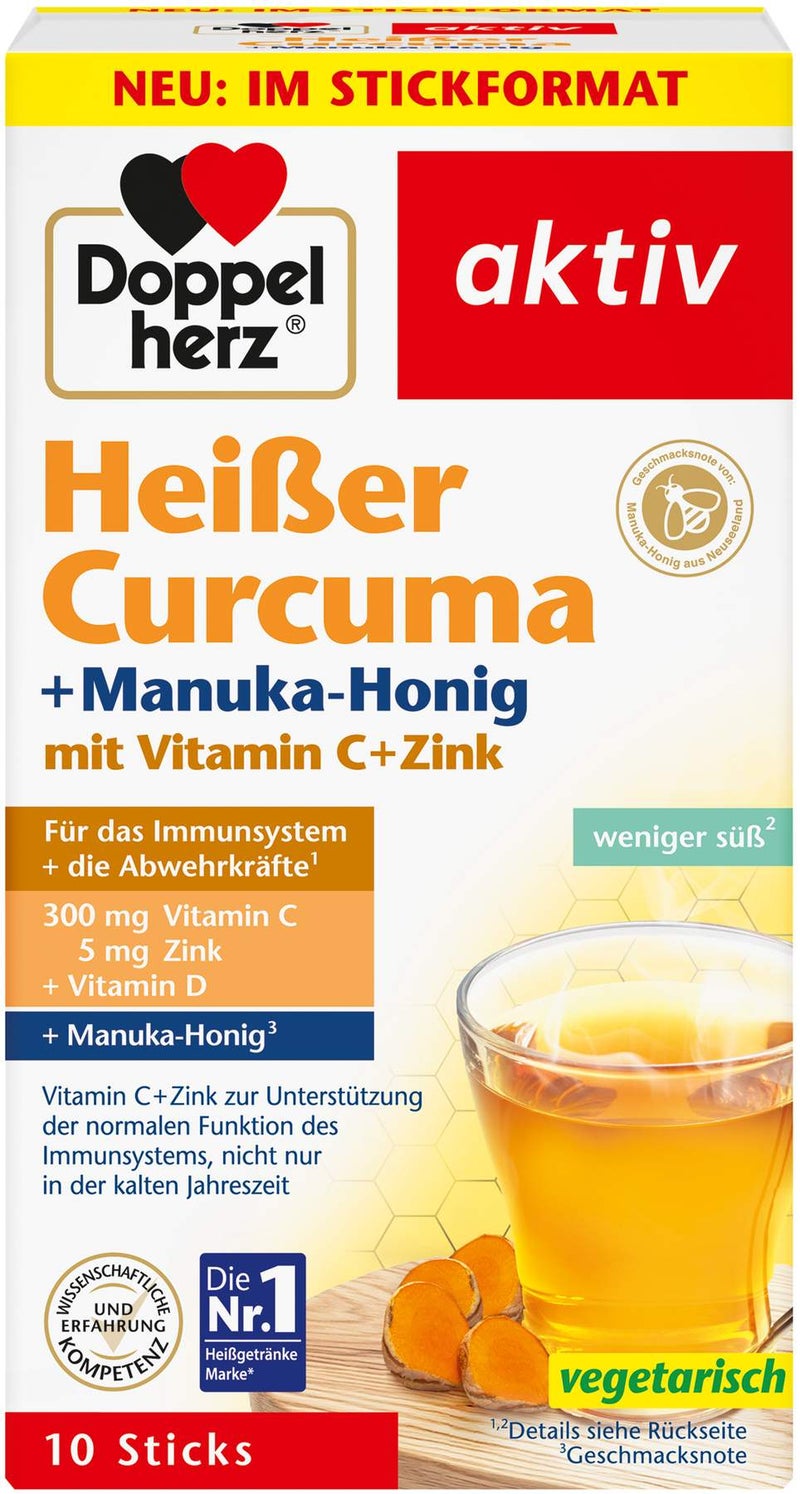 Doppelherz Aktiv Heißer Curcuma + Manuka - Honig Granulat 10...