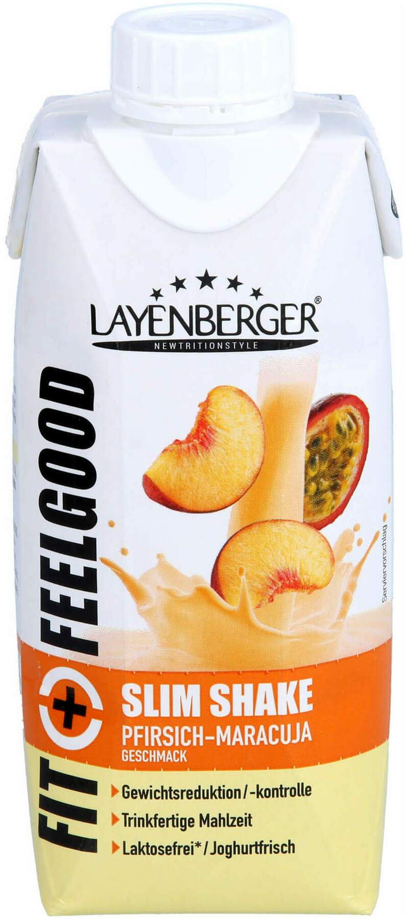 Layenberger Fit+feelgood Slim Shake Pfirs.-Maracu. 330ml
