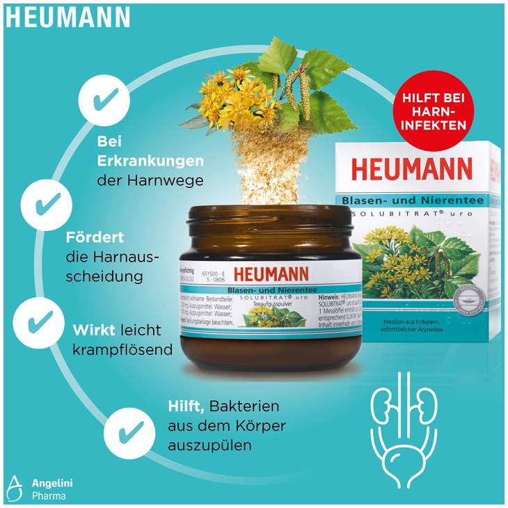 Heumann Blasen und Nierentee Solubritat uro 60 g Instanttee