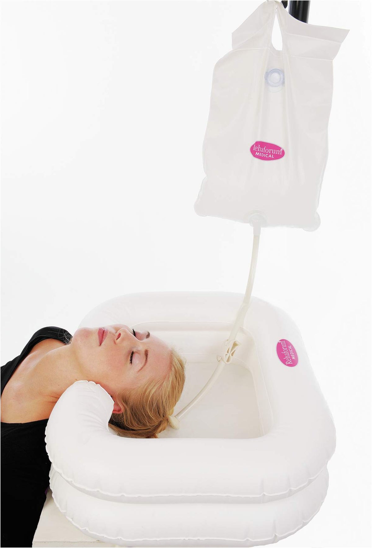 Haarwaschbecken für das Bett