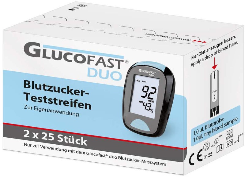 GLUCOFAST Duo Blutzucker-Teststreifen