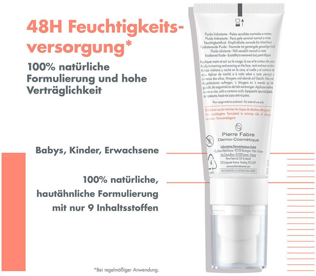 Avene Tolerance Hydra-10 Feuchtigkeitsfluid 40 ml